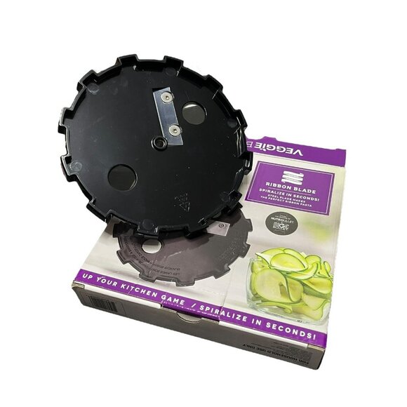 Veggie Bullet Blade Set Of 3 Replacement Angel Hair Udon Ribbon  Open‎ Package - Picture 7 of 10